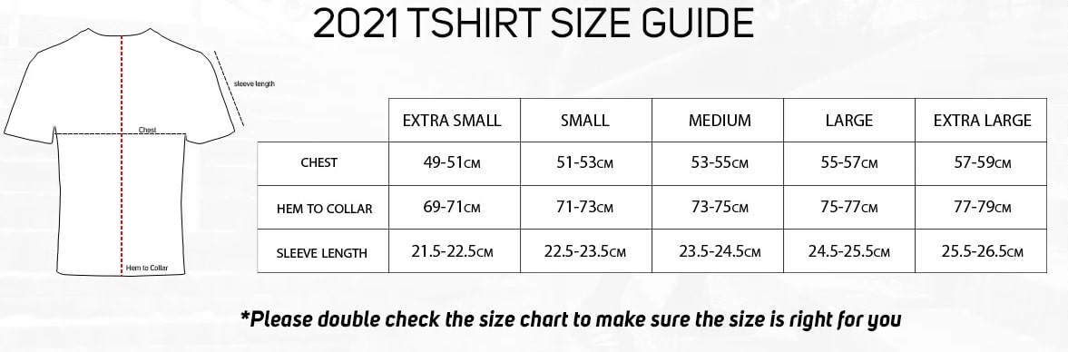 Größentabelle Blunt T-Shirt