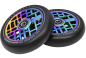 Preview: OATH Stuntscooter 110mm Wheel LATTICE - neochrome/ PU schwarz - 2 Stück 1