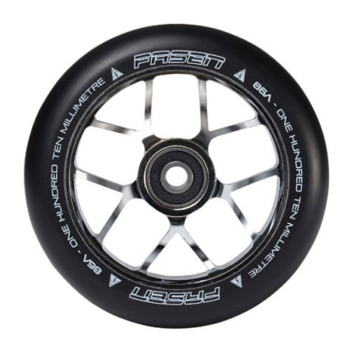 Fasen Jet Wheel 110mm - chrome / PU schwarz black 1