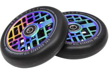 OATH Stuntscooter 110mm Wheel LATTICE - neochrome/ PU schwarz - 2 Stück 1