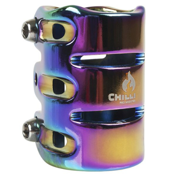 Chilli Pro Scooter trible Clamp - rainbow