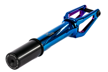 Ethic DTC Fork HIC Merrow V3 blue chrome 3