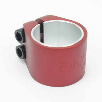 Ethic Alu double Clamp - red - rot