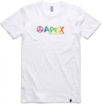 Apex Rainbow T-Shirt - Gr. S - weiß