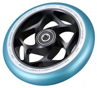 Preview: Blunt GAP Core Stunt Scooter Wheel 120mm - schwarz/teal 2
