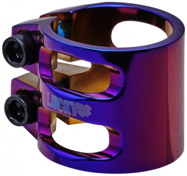 Lucky DUBL double Stunt Scooter Clamp - neochrome 1