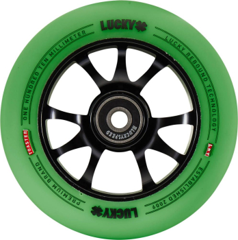 Lucky Toaster 110mm - black / PU green