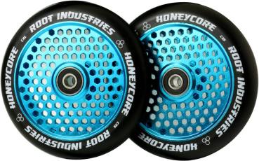 Root Industries Honeycore Rolle 120mm - blau - PU schwarz sky blue