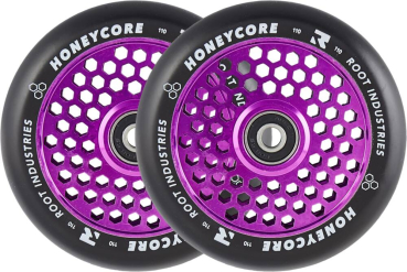 Root Industries Honeycore Wheel 110mm - lila - PU schwarz