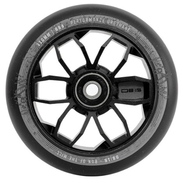 08|15 Stuntscooter Rolle 110mm ABEC 11 - schwarz - PU schwarz 1