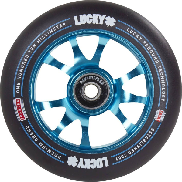 Lucky Toaster 110mm Wheel - teal / PU black