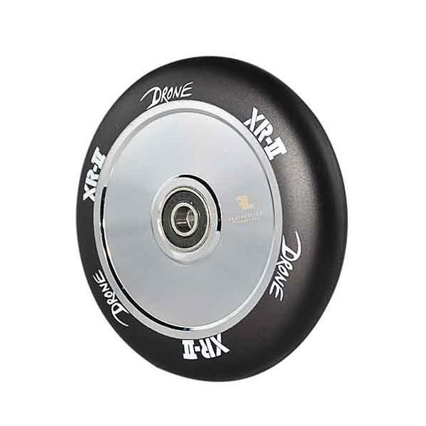 Drone XR-2 Wheel 110mm inkl. Kugellager - chrome / PU schwarz black