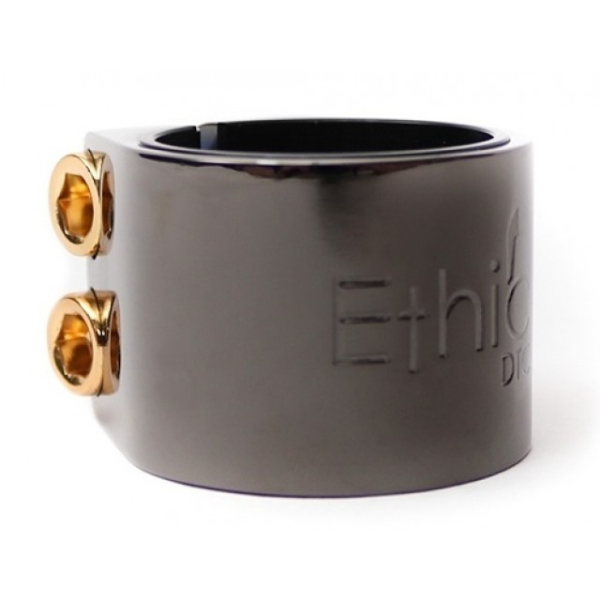 Ethic Alu double Clamp - schwarz - chrome