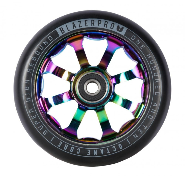 Blazer Pro Octane Scooter Rolle 110mm - neochrome - PU schwarz black 1