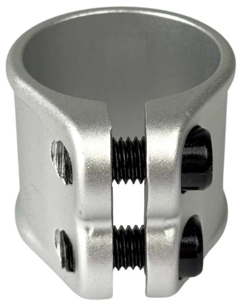 Union Classic  Double Stunt Scooter Clamp silber 2