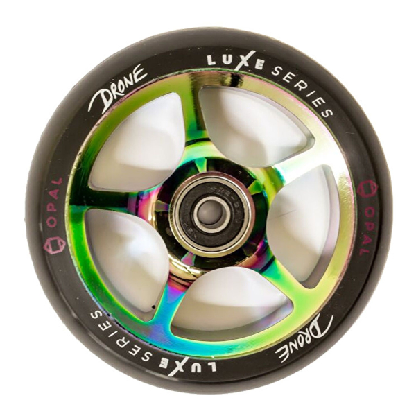 Drone Luxe Series Wheel 110mm inkl. Kugellager - neochrome / PU schwarz opal oilslick