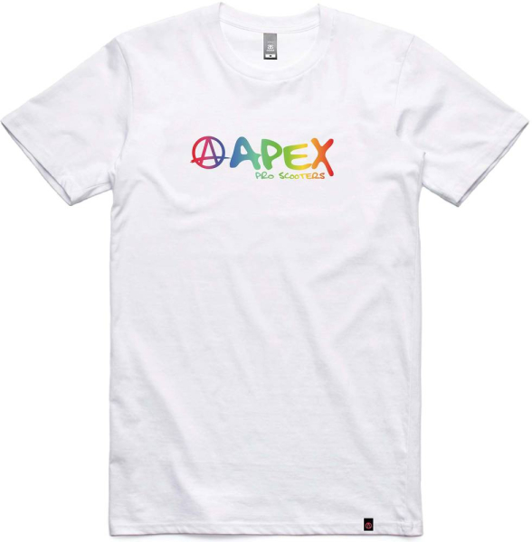 Apex Rainbow T-Shirt - Gr. S - weiß