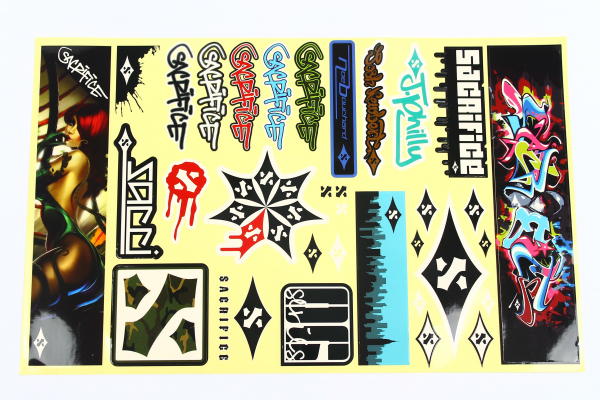 Sacrifice Sticker Bogen - Logo