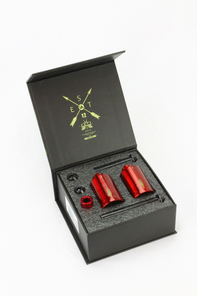 Urban Artt Cutt Chromo Pegs - red - rot in box