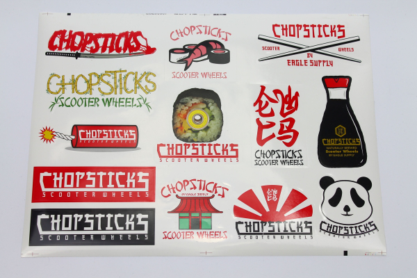Chopsticks Sticker Bogen - Logo