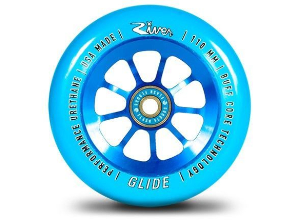 River Glides Wheel - 110mm inkl. Kugellager - blue / blue