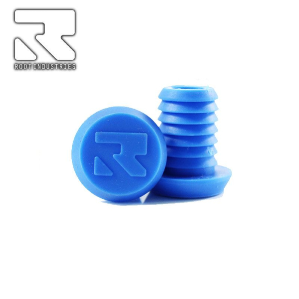 Root Industries Bar Ends für Alu Lenker - blau blue