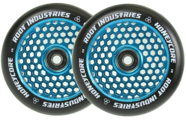 Root Industries Honeycore Wheel 110mm - sky blue - PU schwarz 2 Stück