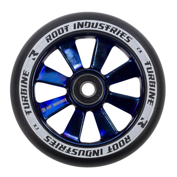 Root Industries Turbine Rolle 110mm - blue ray - PU schwarz
